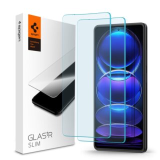 Spigen glas.tr slim Xiaomi Redmi Note 12 Pro 5G / 12 Pro+ Plus 5G / Poco X5 Pro 5G kijelzővédő üveg - 2db